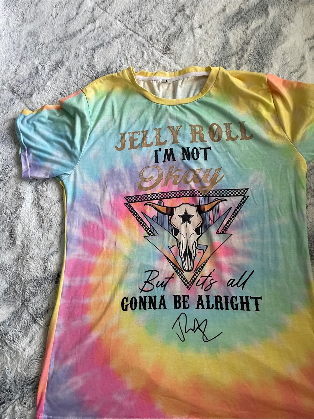Jelly Roll Tie-Dye Graphic Tee - Multicolor